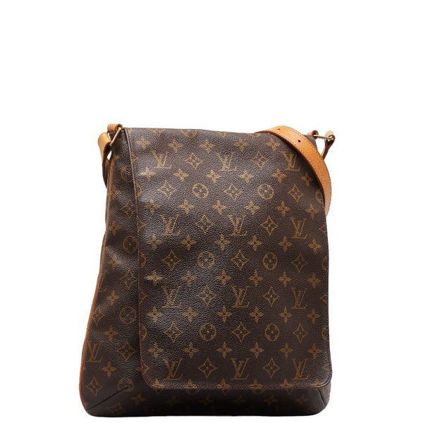 ルイ ヴィトン モノグラム ミュゼット ショルダーバッグ M51256 ブラウン PVC レザー レディース LOUIS VUITTON 【中古】