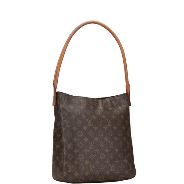 ルイ ヴィトン モノグラム ルーピングGM ショルダーバッグ トートバッグ M51145 ブラウン PVC レザー レディース LOUIS VUITTON 【中古】