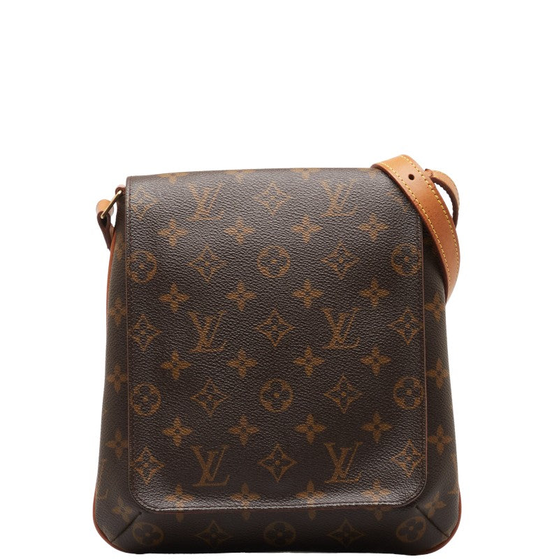 ルイ ヴィトン モノグラム ミュゼットサルサ ロング ショルダーバッグ M51387 ブラウン PVC レザー レディース LOUIS VUITTON 【中古】