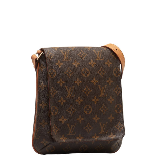 ルイ ヴィトン モノグラム ミュゼットサルサ ロング ショルダーバッグ M51387 ブラウン PVC レザー レディース LOUIS VUITTON 【中古】