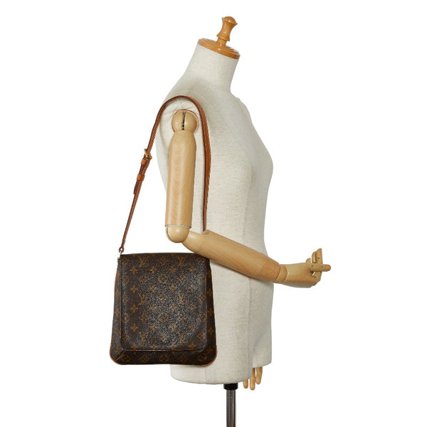 ルイ ヴィトン モノグラム ミュゼットサルサ ロング ショルダーバッグ M51387 ブラウン PVC レザー レディース LOUIS VUITTON 【中古】