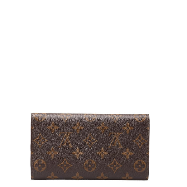 ルイ ヴィトン モノグラム ポルト トレゾール インターナショナル 長財布 M61215 ブラウン PVC レザー レディース LOUIS VUITTON 【中古】