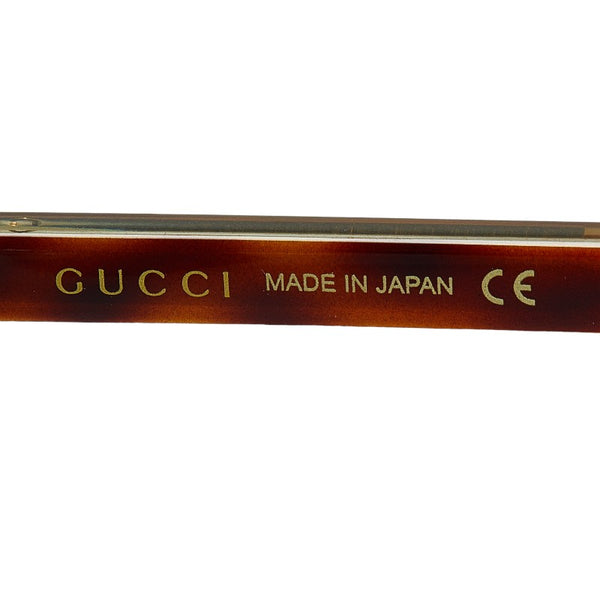 グッチ サングラス GG0382S ブラウン ブルー プラスチック レディース GUCCI 【中古】