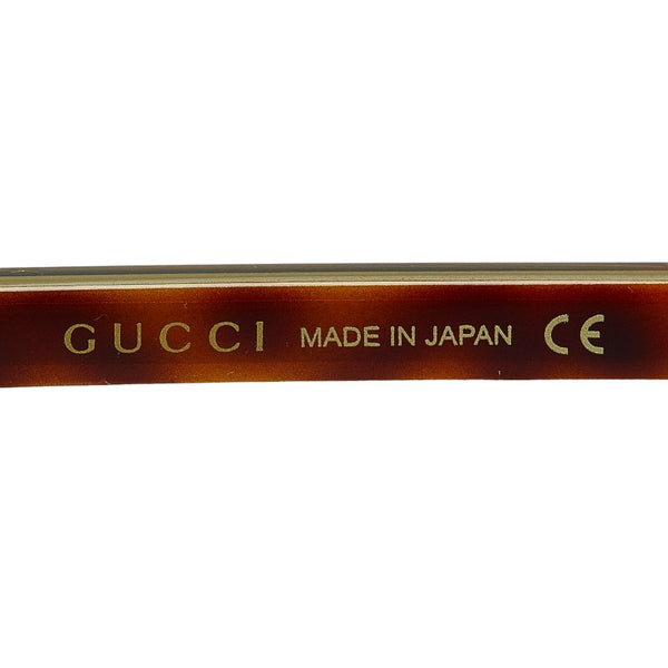 グッチ サングラス GG0382S ブラウン ブルー プラスチック レディース GUCCI 【中古】