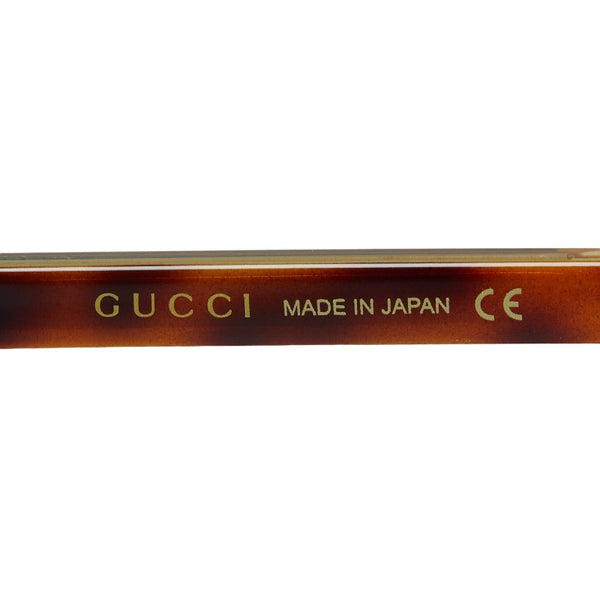 グッチ サングラス GG0382S ブラウン ブルー プラスチック メンズ GUCCI 【中古】