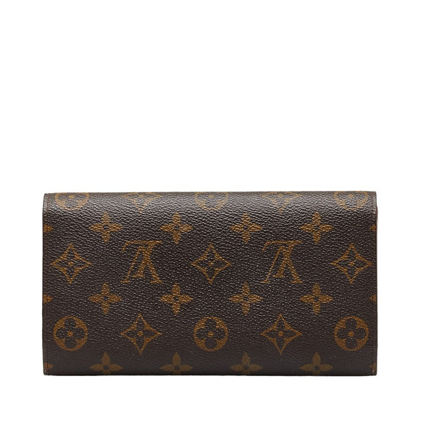 ルイ ヴィトン モノグラム ポルト トレゾール インターナショナル 長財布 M61215 ブラウン PVC レザー レディース LOUIS VUITTON 【中古】