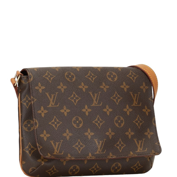 ルイ ヴィトン モノグラム ミュゼットタンゴ ショート ショルダーバッグ M51257 ブラウン PVC レザー レディース LOUIS VUITTON 【中古】