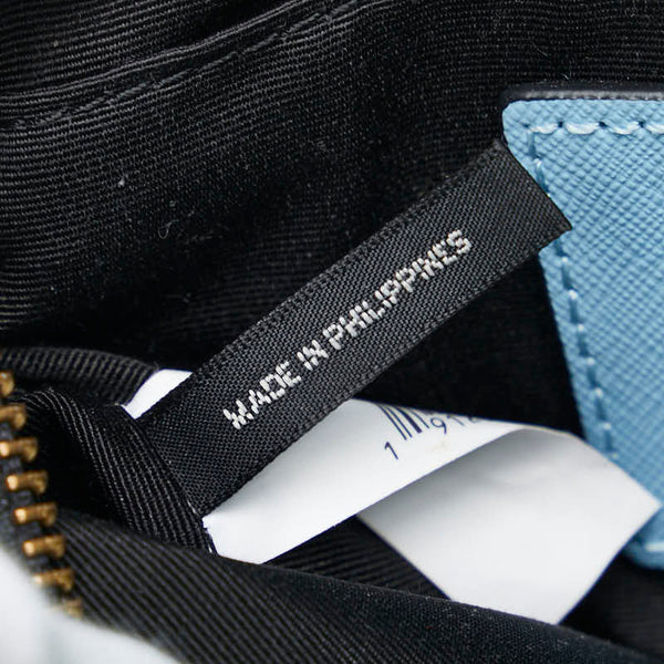 マークジェイコブス スナップショット ゴールド金具 斜め掛け ショルダーバッグ ブルー グリーン レザー レディース MARC JACOBS 【中古】