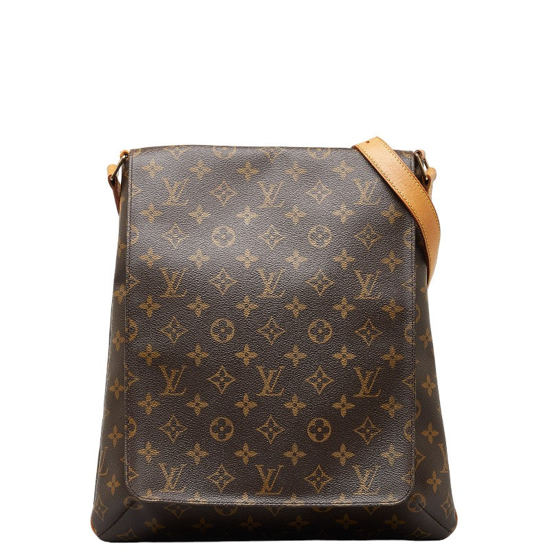 ルイ ヴィトン モノグラム ミュゼット 斜め掛け ショルダーバッグ M51256 ブラウン PVC レザー レディース LOUIS VUITTON 【中古】