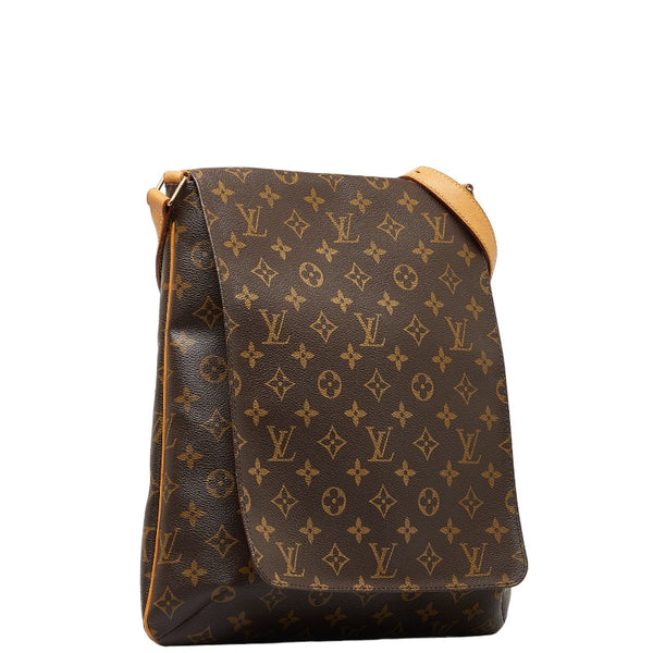 ルイ ヴィトン モノグラム ミュゼット 斜め掛け ショルダーバッグ M51256 ブラウン PVC レザー レディース LOUIS VUITTON 【中古】