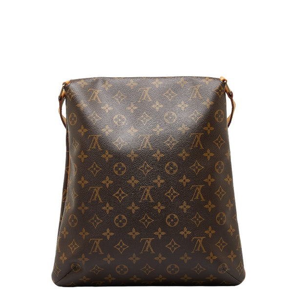 ルイ ヴィトン モノグラム ミュゼット 斜め掛け ショルダーバッグ M51256 ブラウン PVC レザー レディース LOUIS VUITTON 【中古】