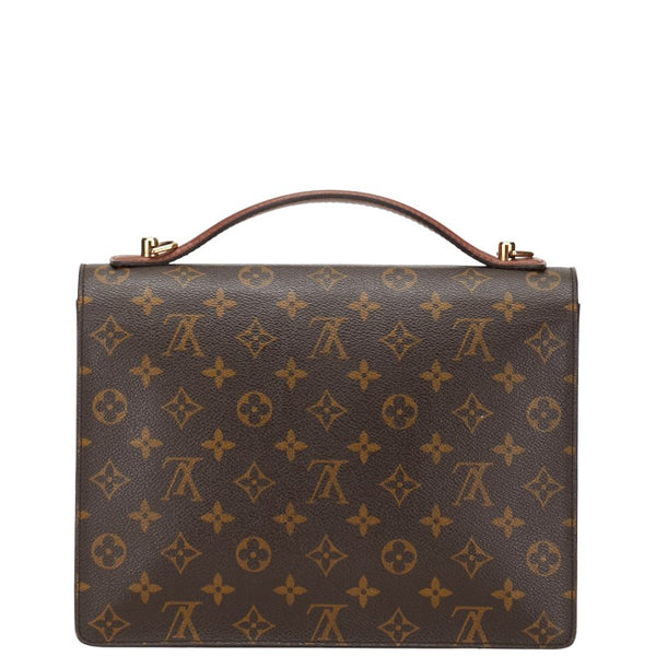 ルイ ヴィトン モノグラム モンソー26 ハンドバッグ M51187 ブラウン PVC レザー レディース LOUIS VUITTON 【中古】