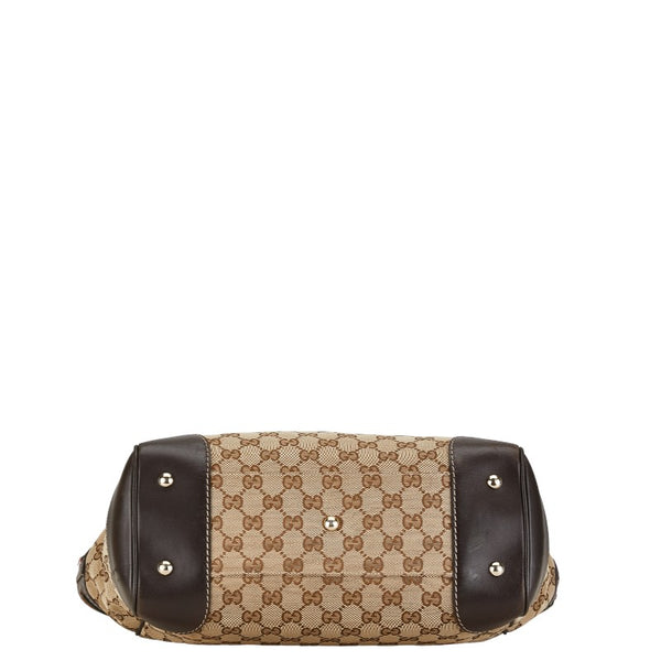 グッチ GGキャンバス シェリーライン メイフェア トートバッグ ハンドバッグ 257061 ベージュ キャンバス レザー レディース GUCCI 【中古】