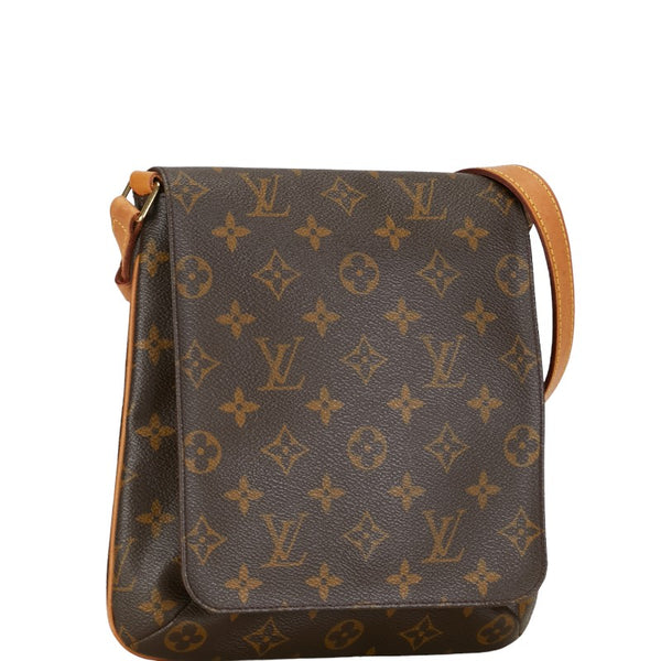 ルイ ヴィトン モノグラム ミュゼットサルサ ショート ショルダーバッグ M51258 ブラウン PVC レザー レディース LOUIS VUITTON 【中古】