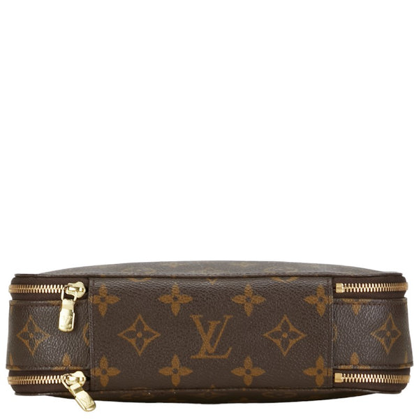 ルイ ヴィトン モノグラム トゥルースブラッシュGM ポーチ 化粧ポーチ M47505 ブラウン PVC レディース LOUIS VUITTON 【中古】