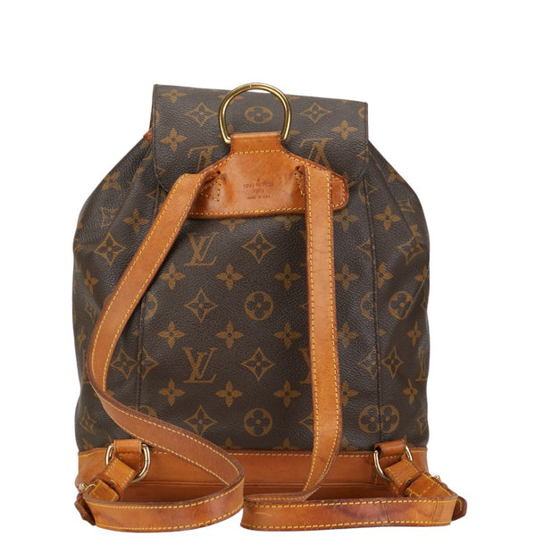 ルイ ヴィトン モノグラム モンスリMM リュック バックパック M51136 ブラウン PVC レザー レディース LOUIS VUITTON 【中古】