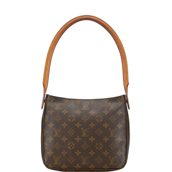 ルイ ヴィトン モノグラム ルーピングMM ショルダーバッグ ハンドバッグ M51146 ブラウン PVC レザー レディース LOUIS VUITTON 【中古】