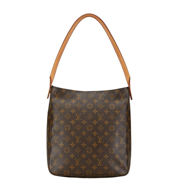 ルイ ヴィトン モノグラム ルーピングGM ショルダーバッグ ハンドバッグ M51145 ブラウン PVC レザー レディース LOUIS VUITTON 【中古】