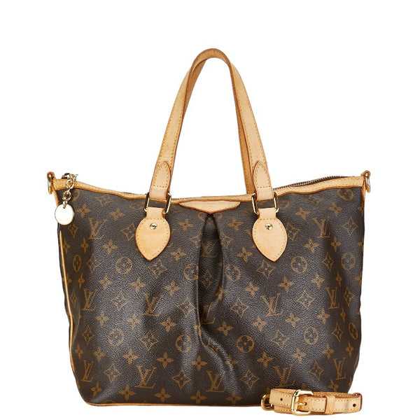 ルイ ヴィトン モノグラム　 パレルモPM ハンドバッグ ショルダーバッグ 2WAY M40145 ブラウン PVC レザー レディース LOUIS VUITTON 【中古】