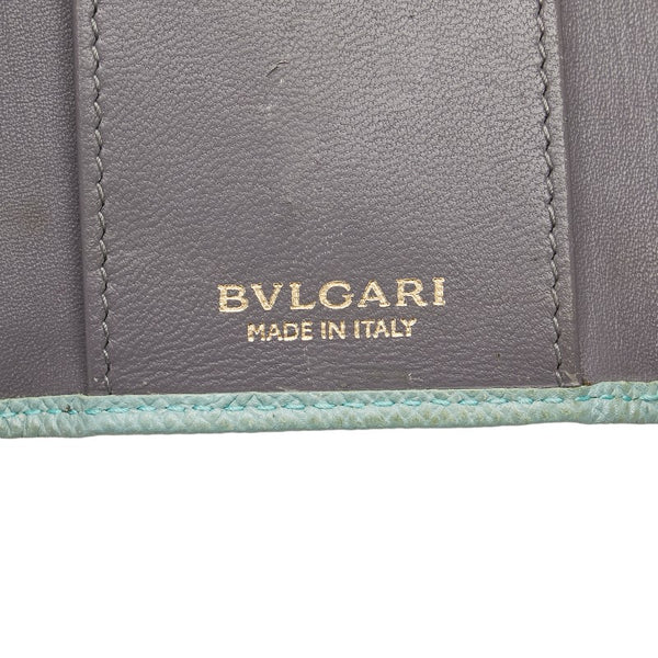 ブルガリ キーケース 6連 ビーゼロ グリーン レザー レディース BVLGARI 【中古】