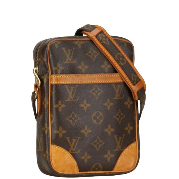 ルイ ヴィトン モノグラム ダヌーブ 斜め掛け ショルダーバッグ M45266 ブラウン PVC レザー レディース LOUIS VUITTON 【中古】