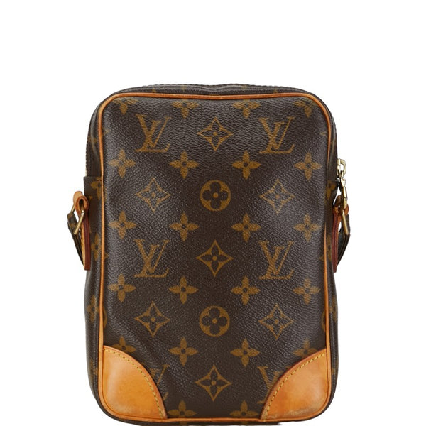 ルイ ヴィトン モノグラム ダヌーブ 斜め掛け ショルダーバッグ M45266 ブラウン PVC レザー レディース LOUIS VUITTON 【中古】