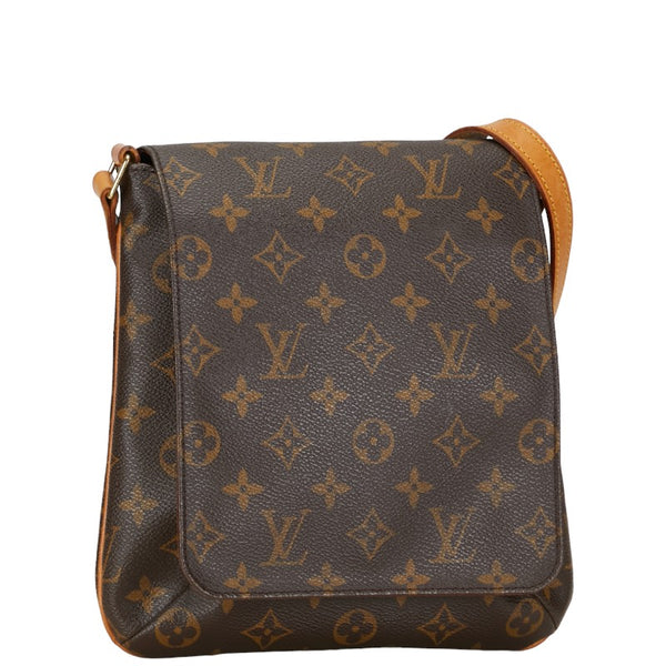 ルイ ヴィトン モノグラム ミュゼットサルサ ショート ショルダーバッグ M51258 ブラウン PVC レザー レディース LOUIS VUITTON 【中古】