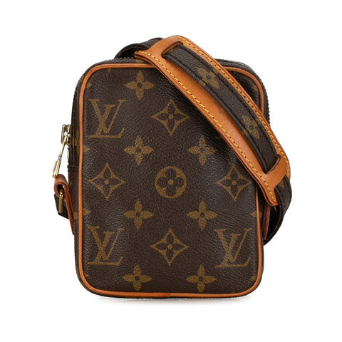 ルイ ヴィトン モノグラム ミニダヌーブ ショルダーバッグ M45268 ブラウン PVC レザー レディース LOUIS VUITTON 【中古】