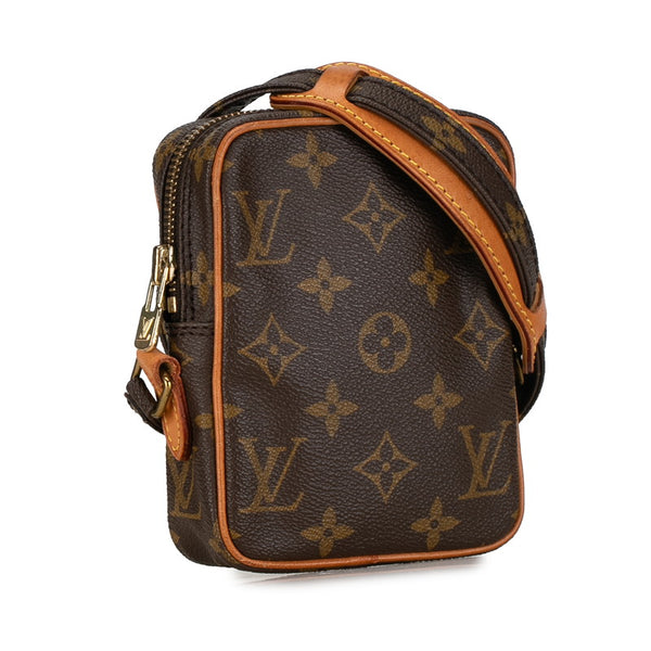 ルイ ヴィトン モノグラム ミニダヌーブ ショルダーバッグ M45268 ブラウン PVC レザー レディース LOUIS VUITTON 【中古】