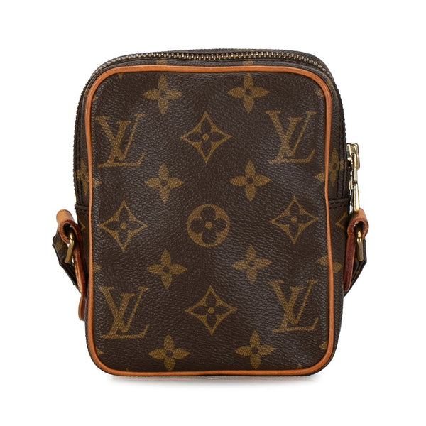 ルイ ヴィトン モノグラム ミニダヌーブ ショルダーバッグ M45268 ブラウン PVC レザー レディース LOUIS VUITTON 【中古】