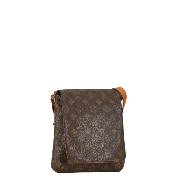 ルイ ヴィトン モノグラム ミュゼットサルサ ショート ショルダーバッグ M51258 ブラウン PVC レザー レディース LOUIS VUITTON 【中古】