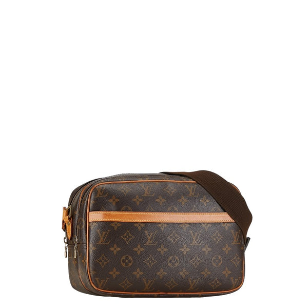 ルイ ヴィトン モノグラム リポーターPM 斜め掛け ショルダーバッグ M45254 ブラウン PVC レザー レディース LOUIS VUITTON 【中古】