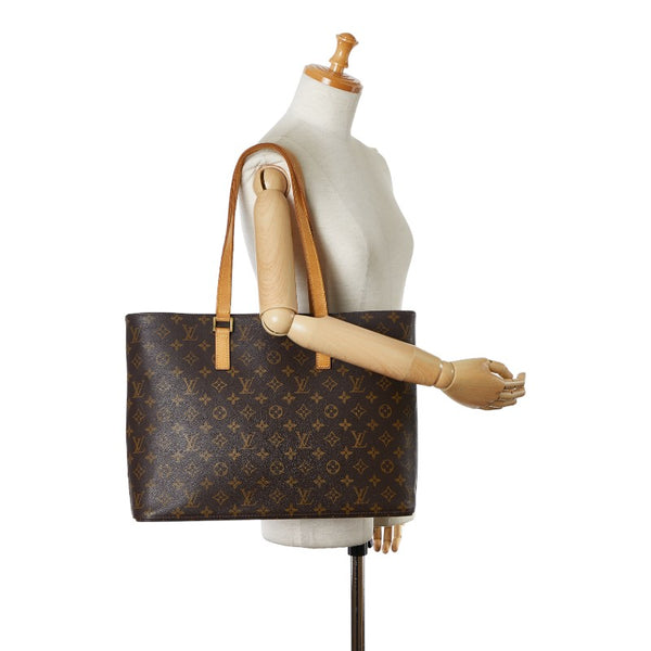 ルイ ヴィトン モノグラム ルコ トートバッグ ハンドバッグ M51155 ブラウン PVC レザー レディース LOUIS VUITTON 【中古】