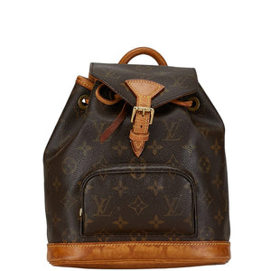 ルイ ヴィトン モノグラム モンスリPM リュック バックパック M51137 ブラウン PVC レザー レディース LOUIS VUITTON 【中古】