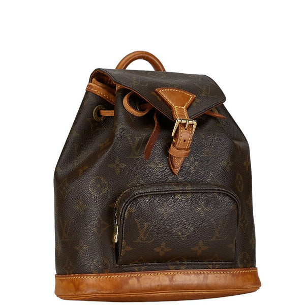 ルイ ヴィトン モノグラム モンスリPM リュック バックパック M51137 ブラウン PVC レザー レディース LOUIS VUITTON 【中古】