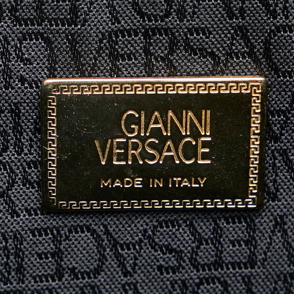 ヴェルサーチェ メデューサ トートバッグ ショルダーバッグ ブラック レザー レディース VERSACE 【中古】