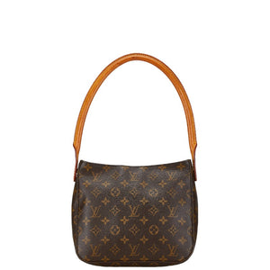 ルイ ヴィトン モノグラム ルーピングMM ショルダーバッグ M51146 ブラウン PVC レザー レディース LOUIS VUITTON 【中古】