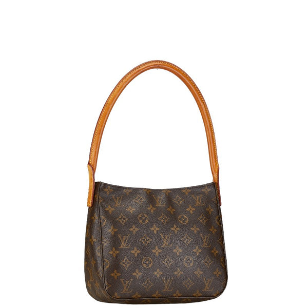 ルイ ヴィトン モノグラム ルーピングMM ショルダーバッグ M51146 ブラウン PVC レザー レディース LOUIS VUITTON 【中古】