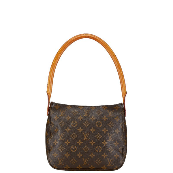 ルイ ヴィトン モノグラム ルーピングMM ショルダーバッグ M51146 ブラウン PVC レザー レディース LOUIS VUITTON 【中古】