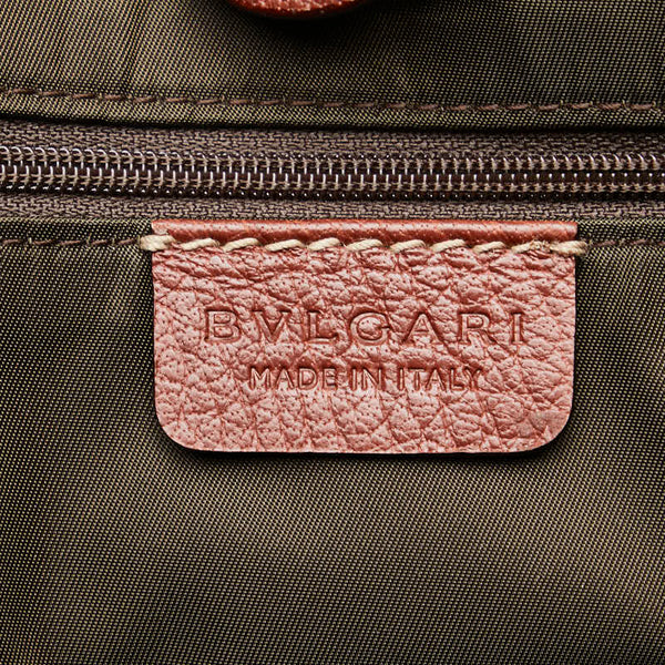 ブルガリ マキシレッタレ トートバッグ ハンドバッグ ブラウン レザー レディース BVLGARI 【中古】