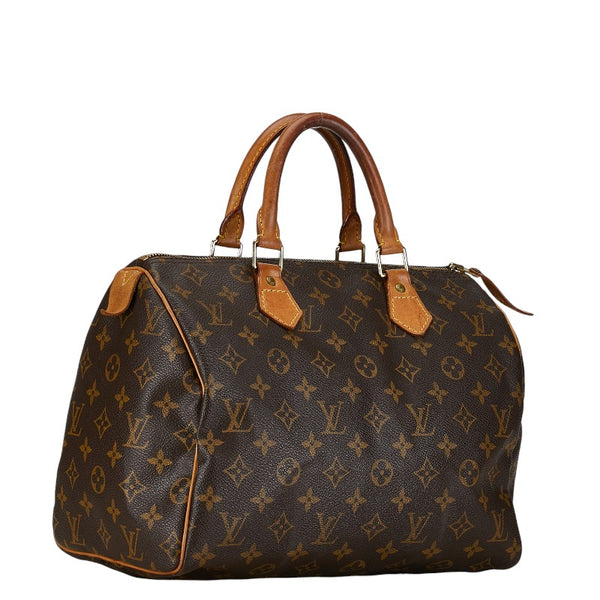 ルイ ヴィトン モノグラム スピーディ30 ハンドバッグ ショルダーバッグ２WAY M41526 ブラウン PVC レザー レディース LOUIS VUITTON 【中古】