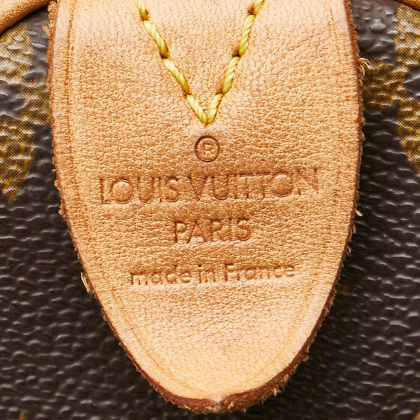 ルイ ヴィトン モノグラム スピーディ30 ハンドバッグ ショルダーバッグ２WAY M41526 ブラウン PVC レザー レディース LOUIS VUITTON 【中古】