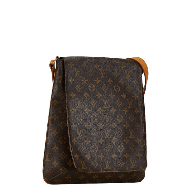 ルイ ヴィトン モノグラム ミュゼット 斜め掛け ショルダーバッグ M51256 ブラウン PVC レザー レディース LOUIS VUITTON 【中古】