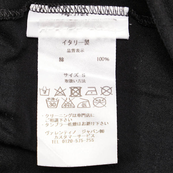 ヴァレンチノ タイガー プリント 半袖Ｔシャツ ブラック ホワイト コットン レディース Valentino 【中古】