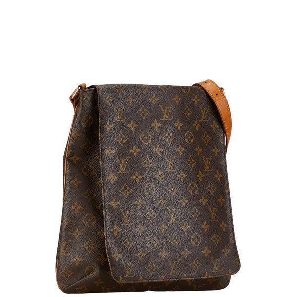 ルイ ヴィトン モノグラム ミュゼット ショルダーバッグ M51256 ブラウン PVC レザー レディース LOUIS VUITTON 【中古】