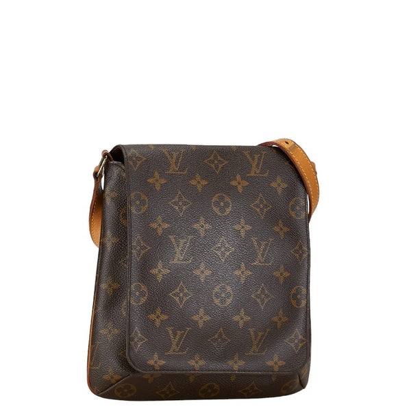 ルイ ヴィトン モノグラム ミュゼットサルサ ショート ハンドバッグ M51258 ブラウン PVC レザー レディース LOUIS VUITTON 【中古】