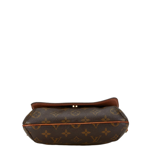 ルイ ヴィトン モノグラム ミュゼットサルサ ショート ハンドバッグ M51258 ブラウン PVC レザー レディース LOUIS VUITTON 【中古】