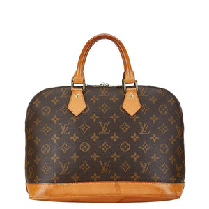 ルイ ヴィトン モノグラム アルマPM ハンドバッグ M51130 ブラウン PVC レザー レディース LOUIS VUITTON 【中古】