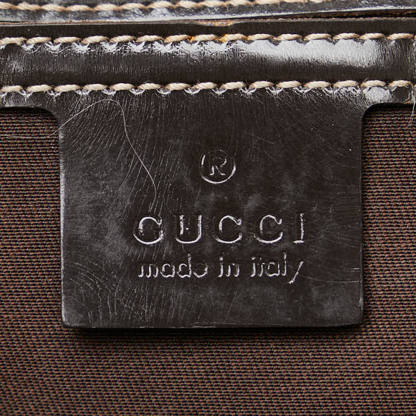 グッチ GGスプリーム トートバッグ ハンドバッグ 197953 ブラウン ベージュ レザー PVC レディース GUCCI 【中古】