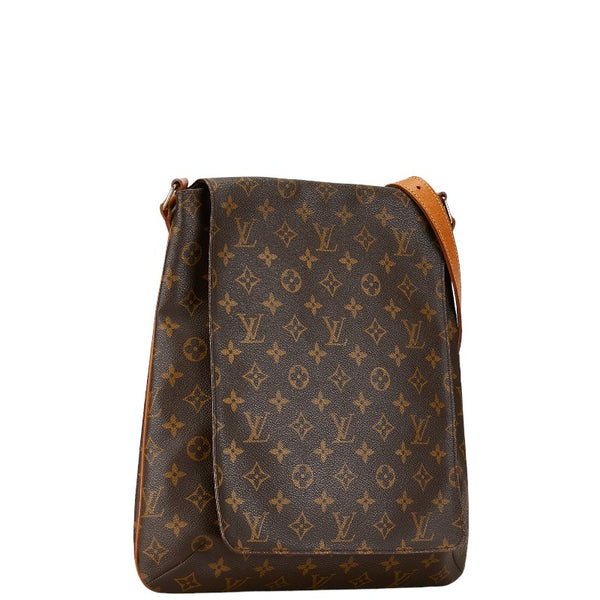 ルイ ヴィトン モノグラム ミュゼット 斜め掛け ショルダーバッグ M51256 ブラウン PVC レザー レディース LOUIS VUITTON 【中古】